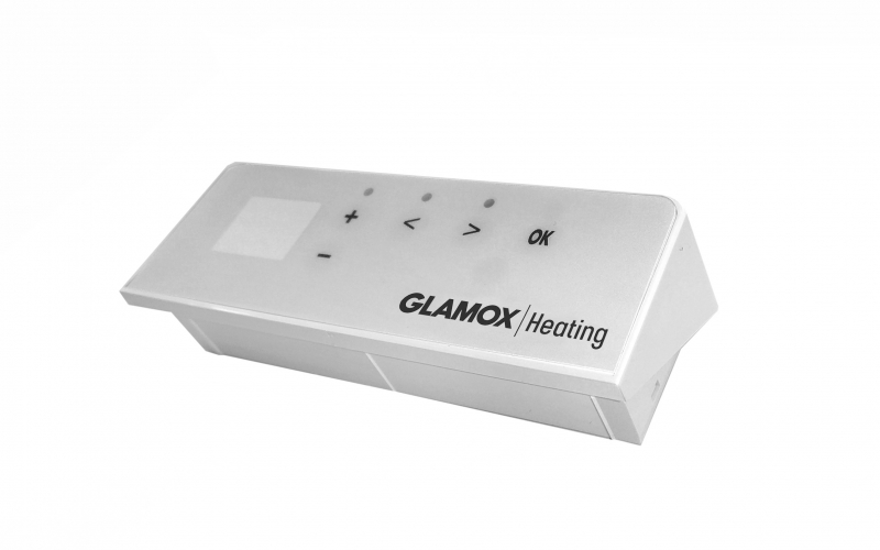 Programmable digital thermostat GLAMOX heating DT White for H40/H60 heaters